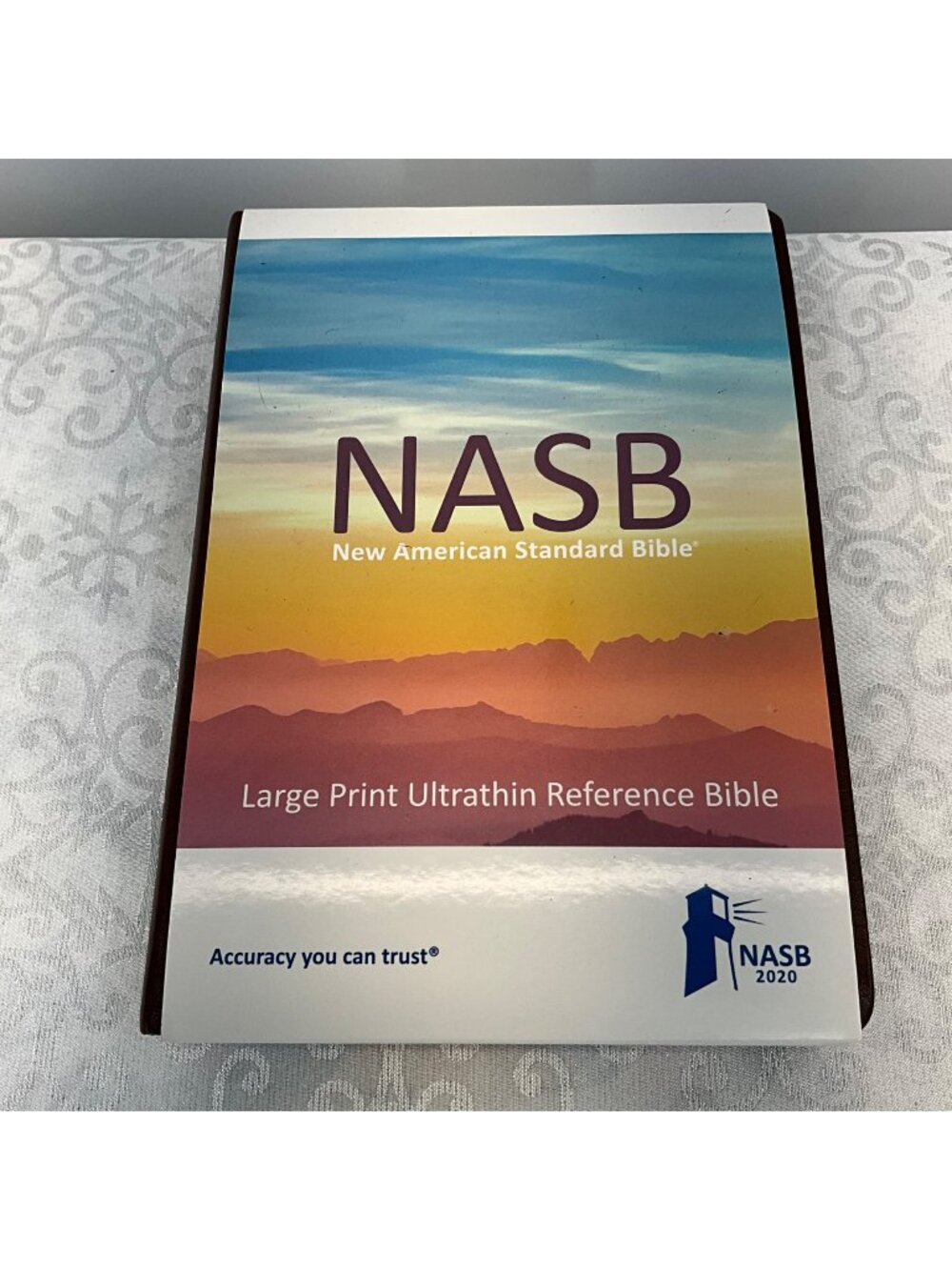 NASB 2020 Large Print Ultrathin Reference Bible Brown Leather-Like Cover